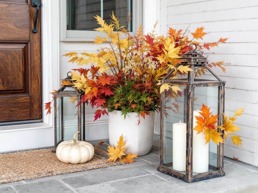 Fall_front_porch_design__Rustic_Lanterns_with_Faux