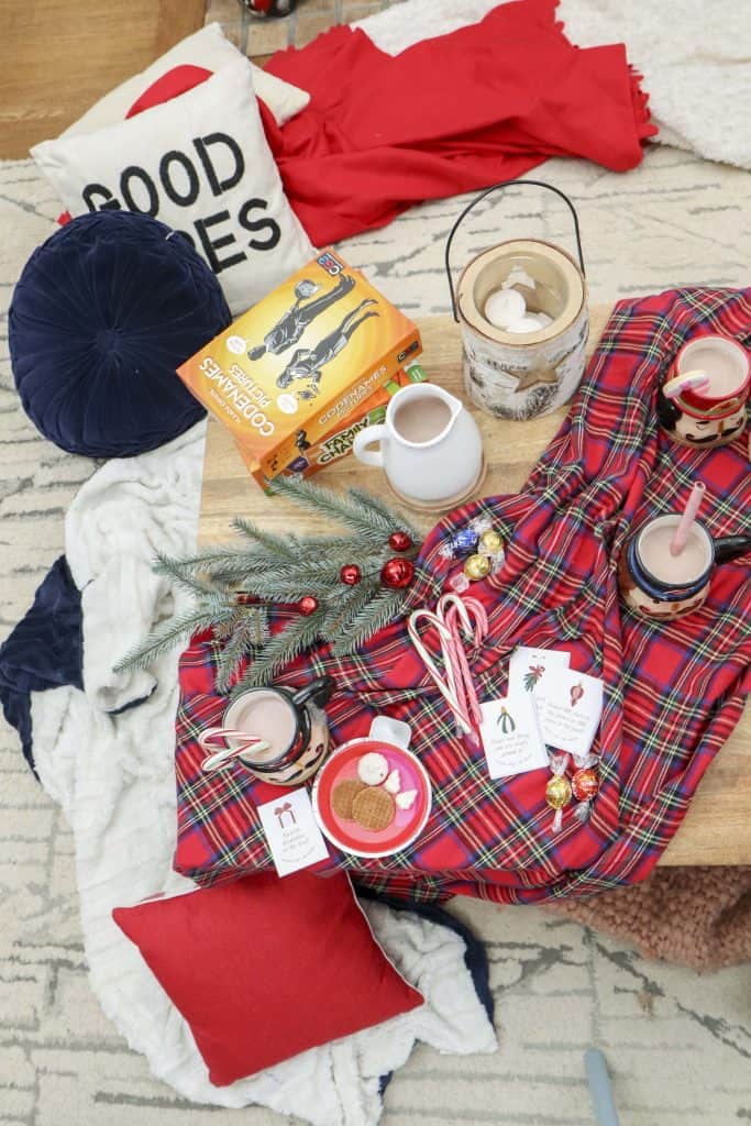 festive decor coffee table christmas