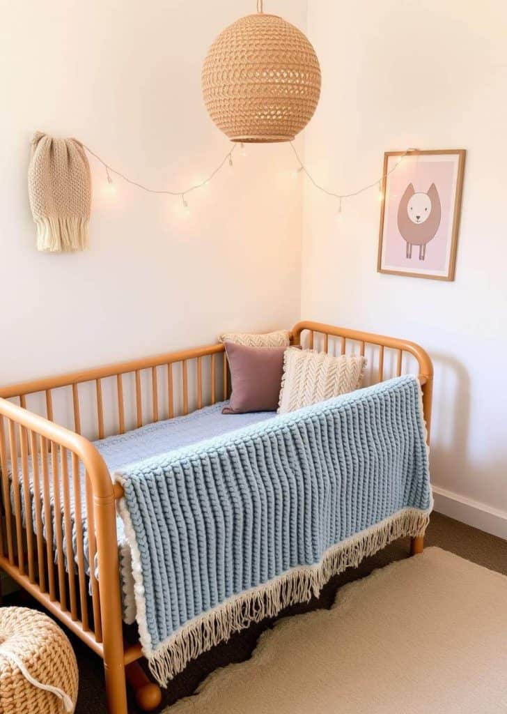 great_quality_Nursery_room, knitted_blankets,