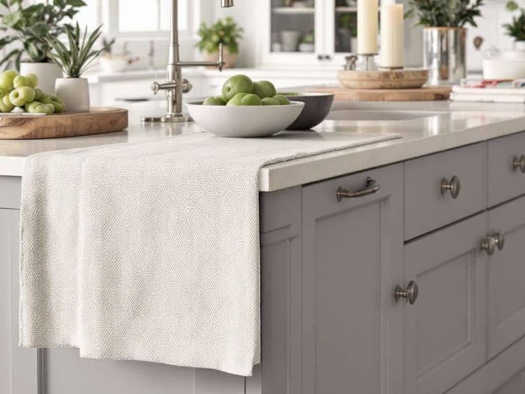 kitchen_counter, Textured_Linens