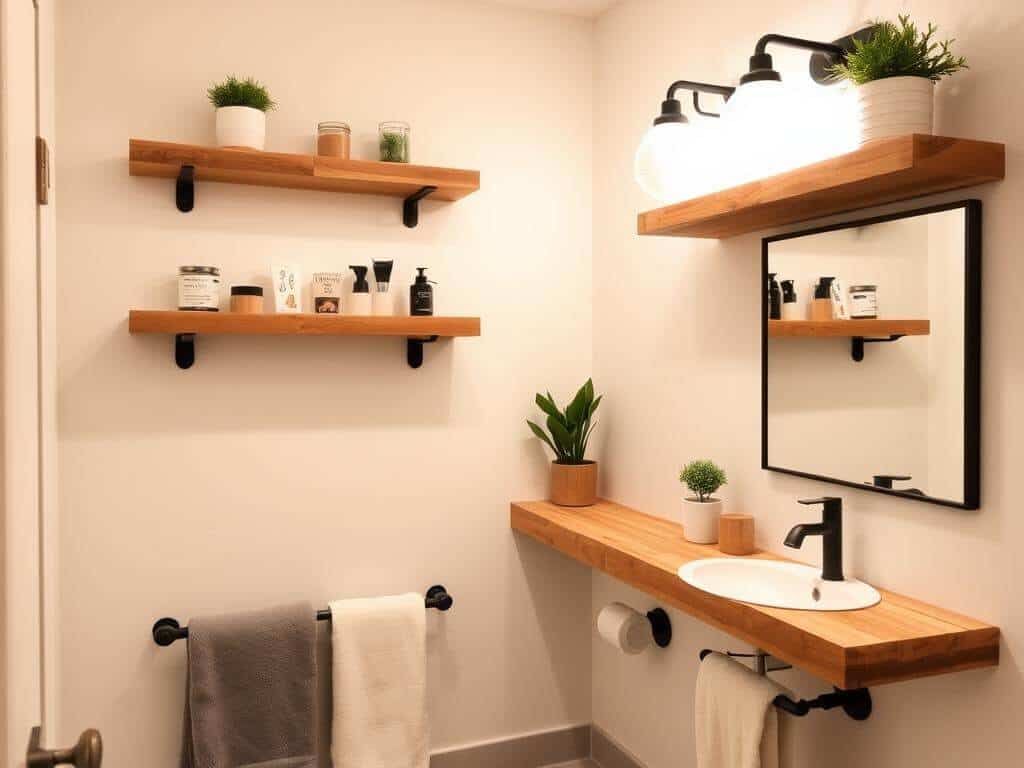 cozy_bathroom_Pallet_Wood_Shelves 