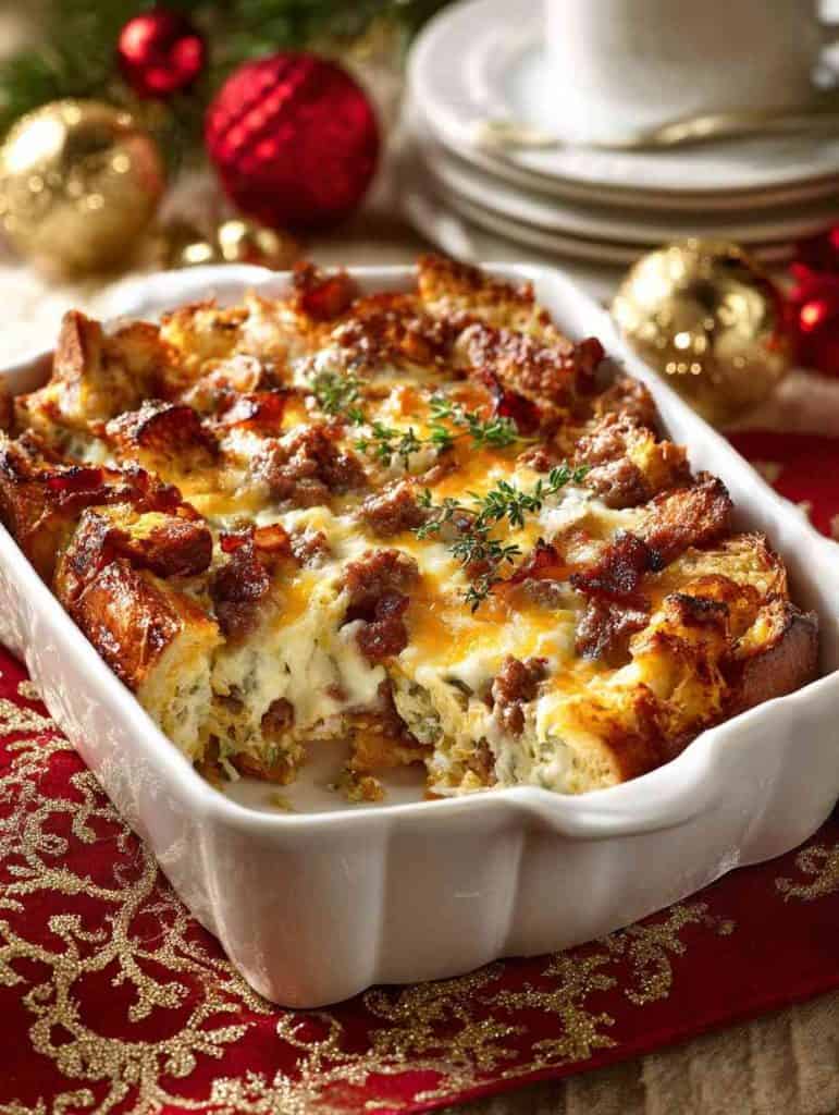 christmas_brunch_ideas_ Savory Breakfast Casserole