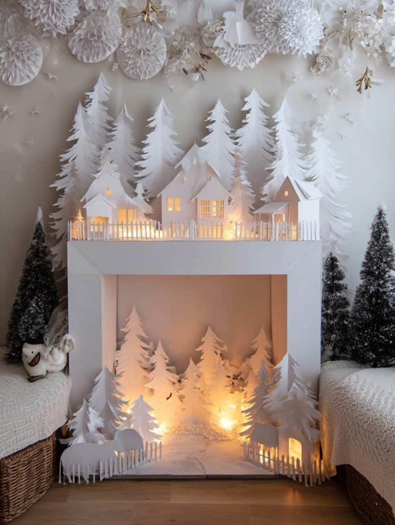 DIY_Cardboard_Fireplace_Winter_Wonderland
