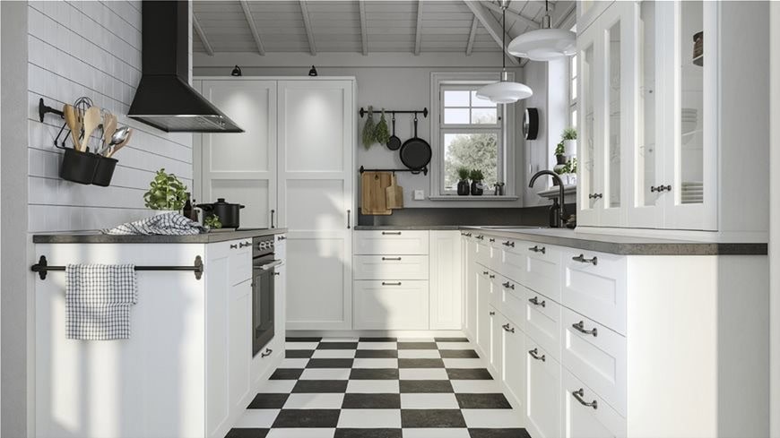 white ikea kitchen