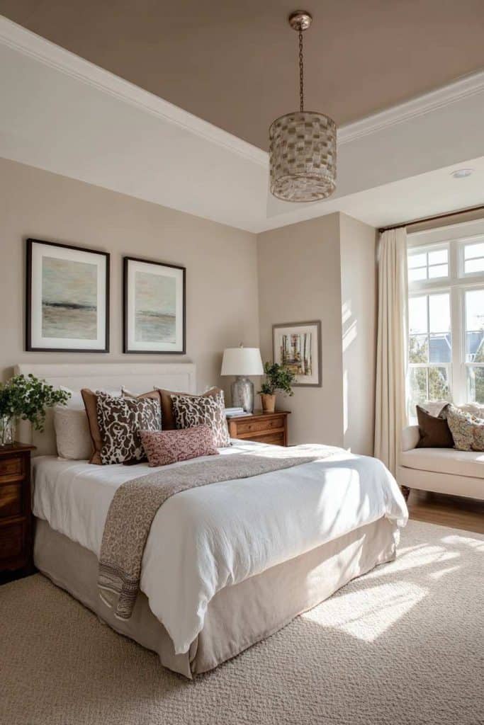beautiful_Light_beige_upper_walls__deeper_taupe bedroom color