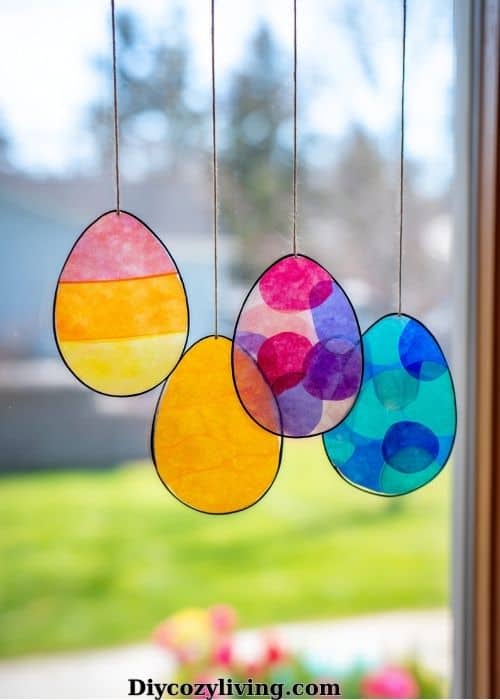 Easter Egg Suncatchers (craft for kids) (1)