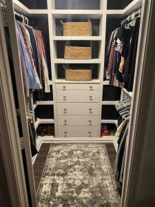 small walk in closet