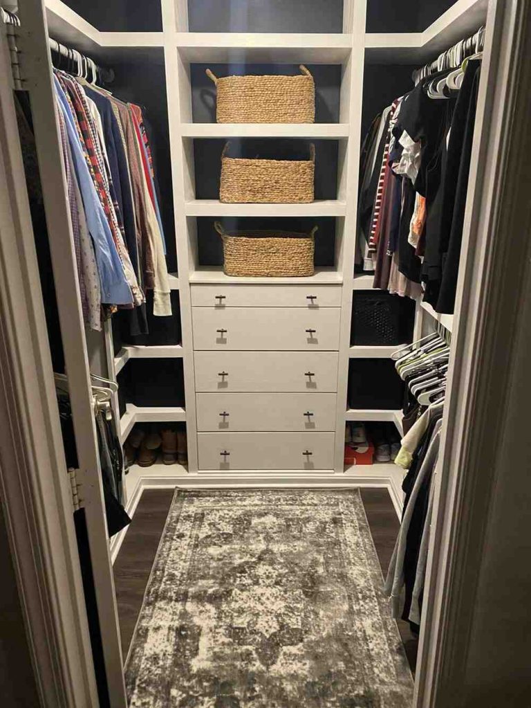 small walk in closet