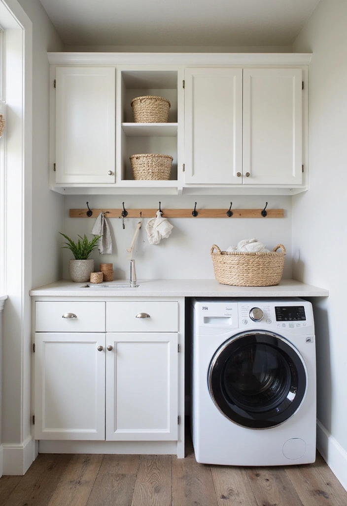 32 Stunning Laundry Room Makeover Ideas That Will Leave You Speechless! - 6. Space-Saving Solutions with Smart Storage