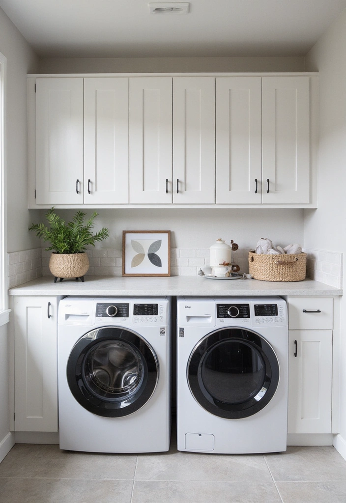 32 Stunning Laundry Room Makeover Ideas That Will Leave You Speechless! - 30. Modern Look with Clean Finishes