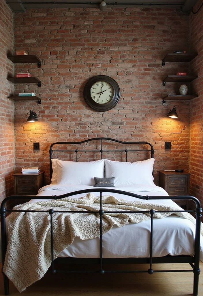 20 Unique Bedroom Styles for Men That You'll Wish You Knew Sooner! - 1. Industrial Chic