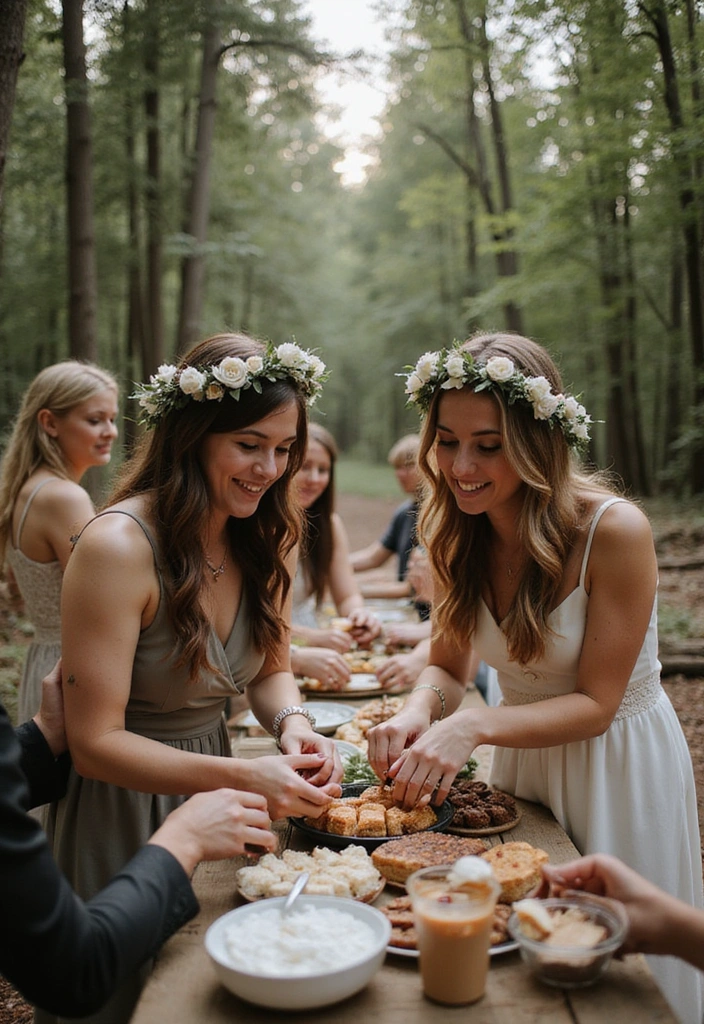 25 Enchanting Forest Wedding Aesthetic Ideas That Will Take Your Breath Away (You’ll Love #10!) - 19. Interactive Guest Experiences
