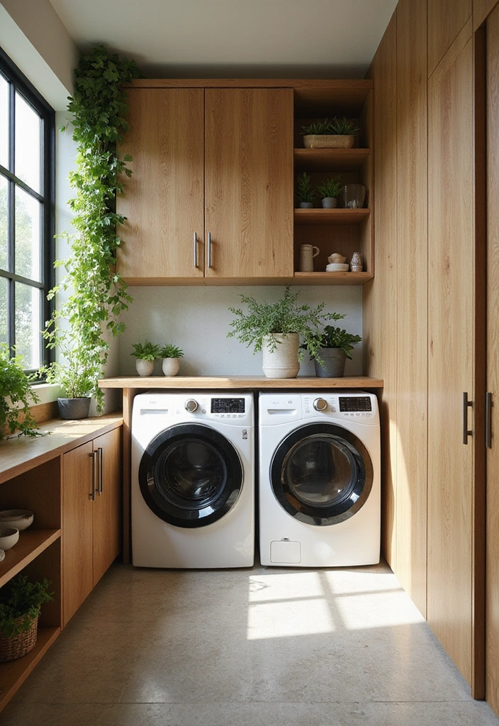 32 Stunning Laundry Room Makeover Ideas That Will Leave You Speechless! - 9. Eco-Friendly Design with Sustainable Materials