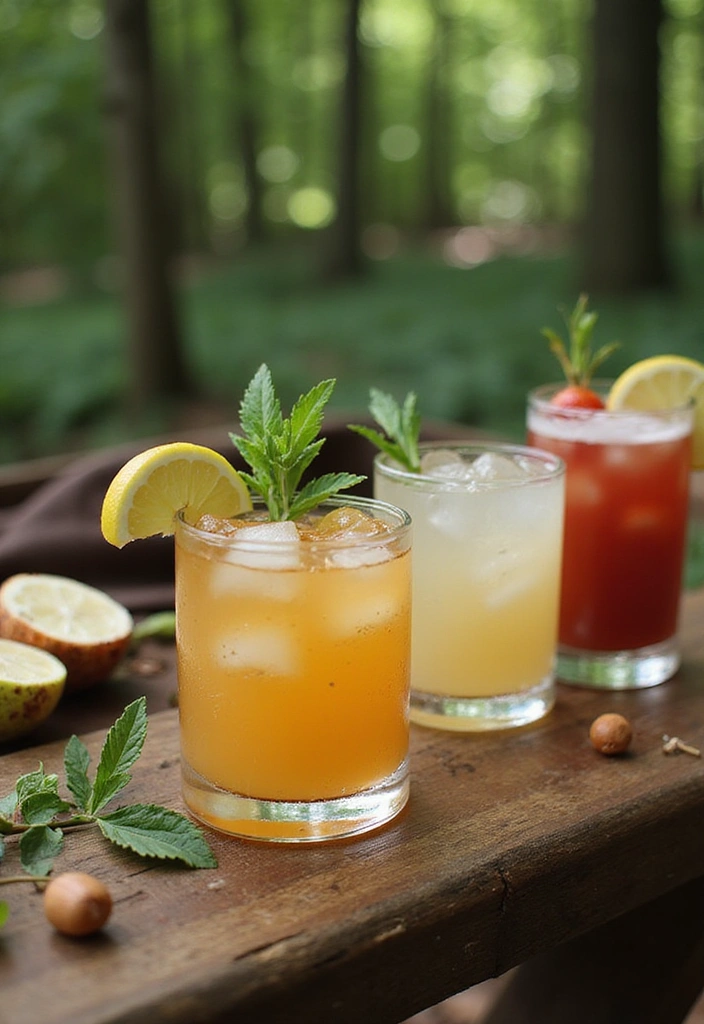 25 Enchanting Forest Wedding Aesthetic Ideas That Will Take Your Breath Away (You’ll Love #10!) - 20. Refreshing Signature Cocktails