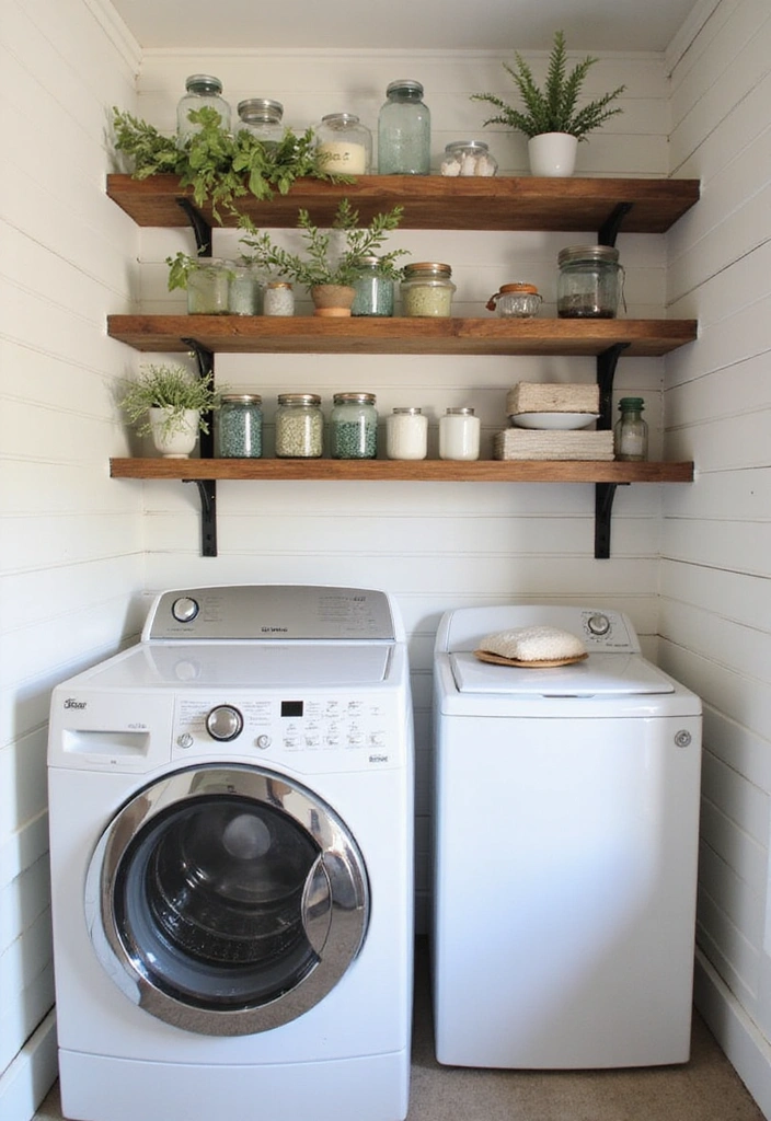 32 Stunning Laundry Room Makeover Ideas That Will Leave You Speechless! - 1. Farmhouse Charm with Shiplap Walls