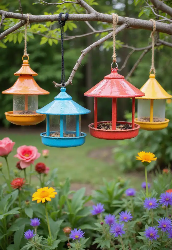 31 DIY Garden Decor Ideas: Spruce Up Your Green Space with a Dash of Fun! - 4. DIY Bird Feeders