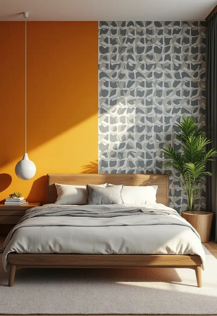 21+ Modern Wall Painting Ideas for Your Bedroom That Will Take Your Breath Away! - 2. Geometric Patterns