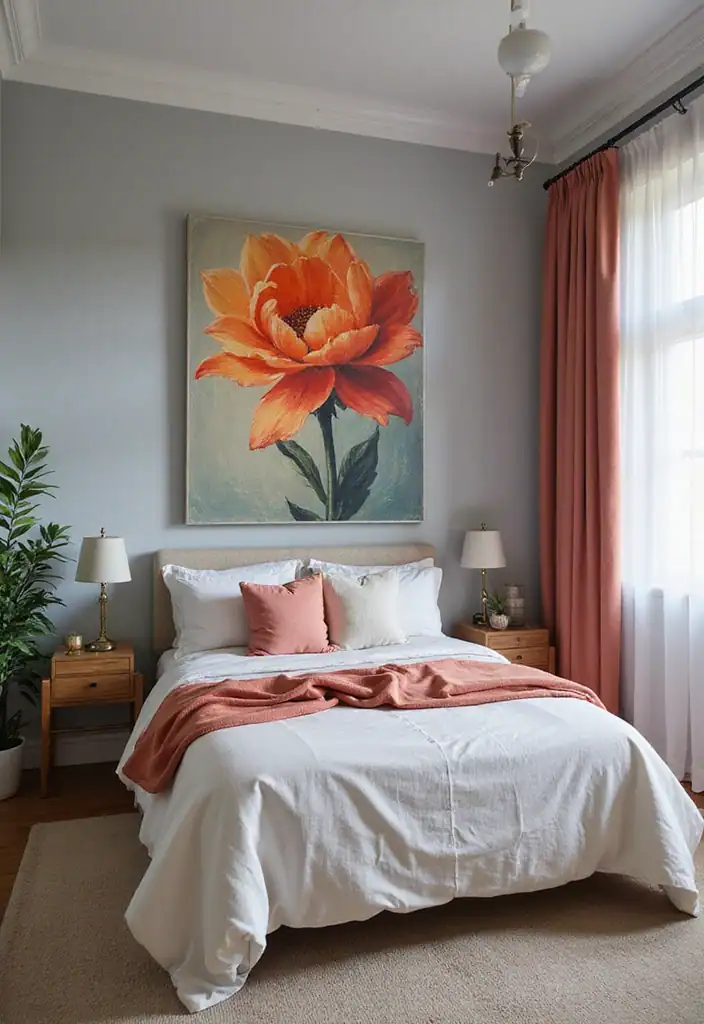 21+ Modern Wall Painting Ideas for Your Bedroom That Will Take Your Breath Away! - 15. Inspired by Art