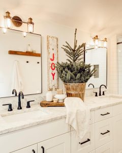 christmas decor ideas for bathroom